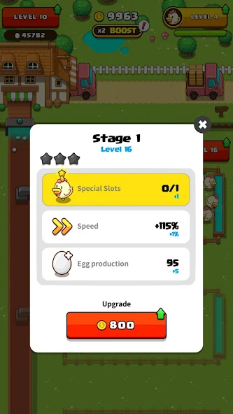 Screenshot Permainan - Menu Peningkatan